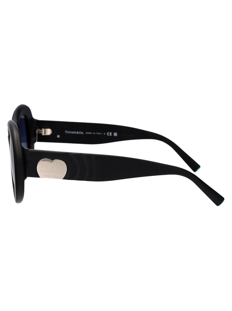 Tiffany & Co. 0tf4228 Oval Black Acetate Sunglasses —