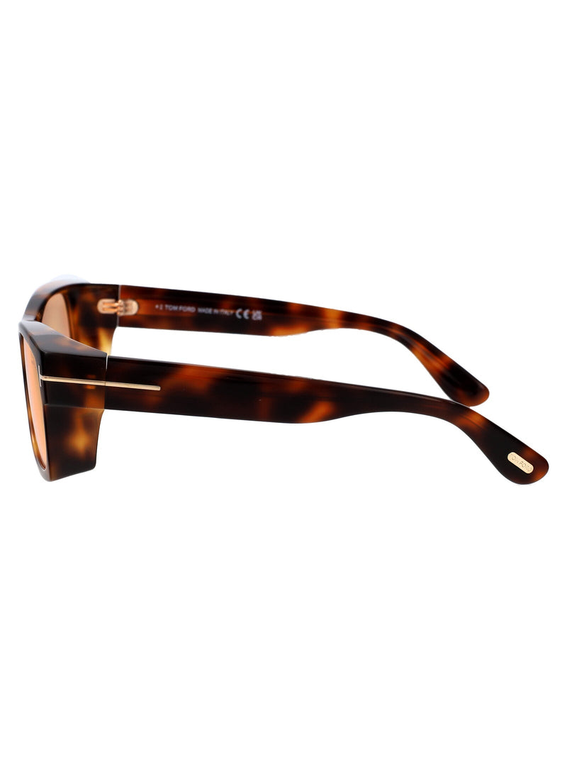 Tom Ford Havana Acetate Sunglasses — Brown