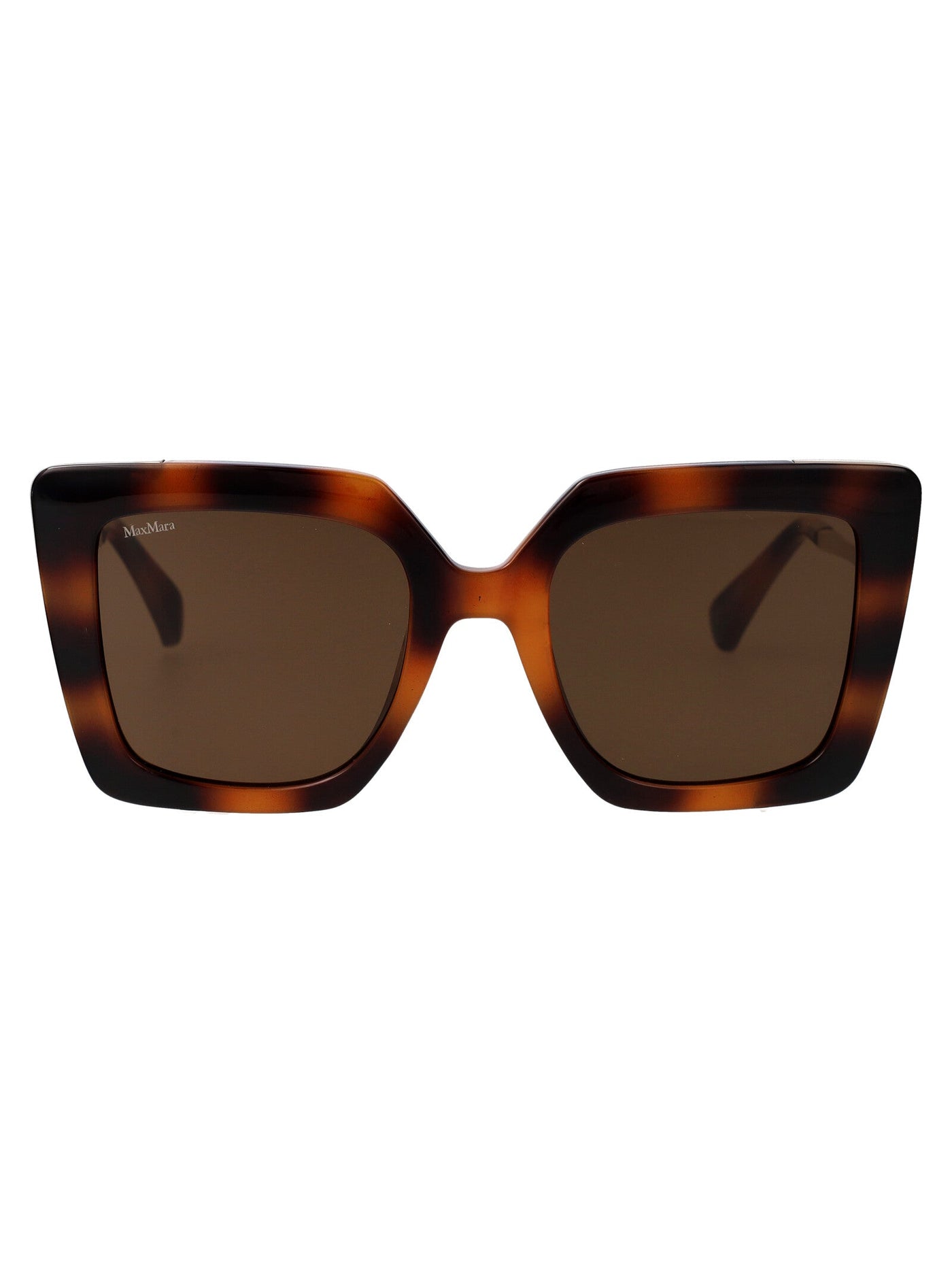 Max Mara Mm0051 Tortoiseshell Injected Sunglasses — Brown