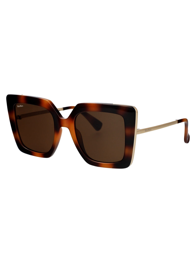 Max Mara Mm0051 Tortoiseshell Injected Sunglasses — Brown