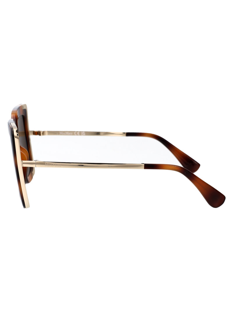 Max Mara Mm0051 Tortoiseshell Injected Sunglasses — Brown