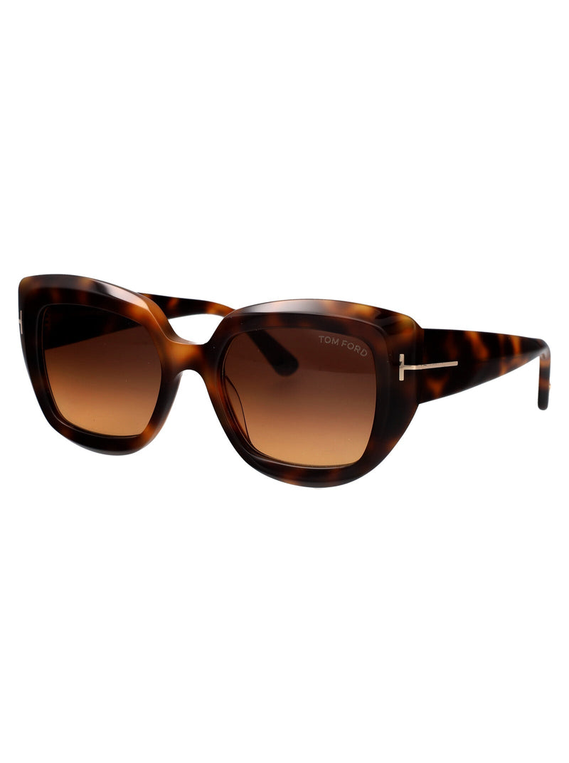 Tom Ford Ft1192 Havana Acetate Sunglasses — Brown