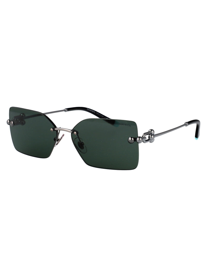 Tiffany & Co. 0tf3088 Rimless Metal Sunglasses — Green