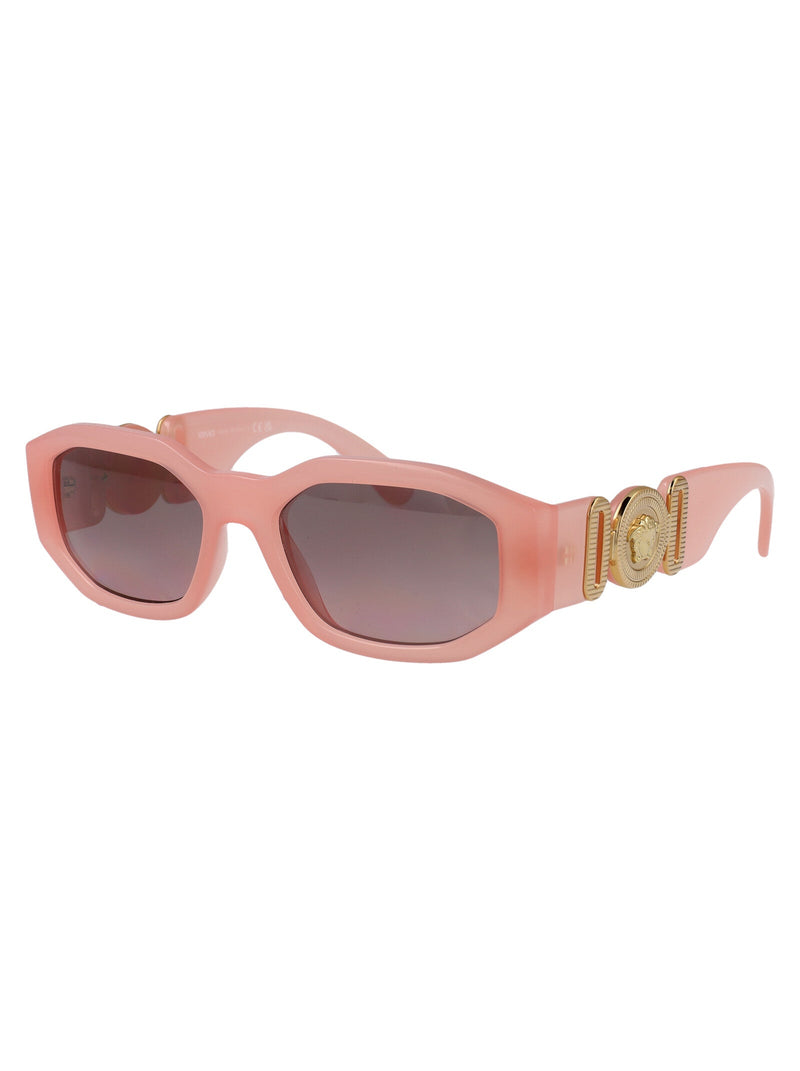 Versace 0ve4361 Nylon Rectangle Sunglasses — Pink