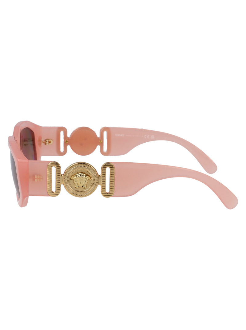 Versace 0ve4361 Nylon Rectangle Sunglasses — Pink