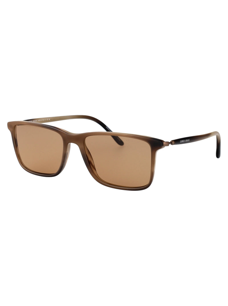 Giorgio Armani 0ar8218 Matte Brown Acetate Sunglasses —