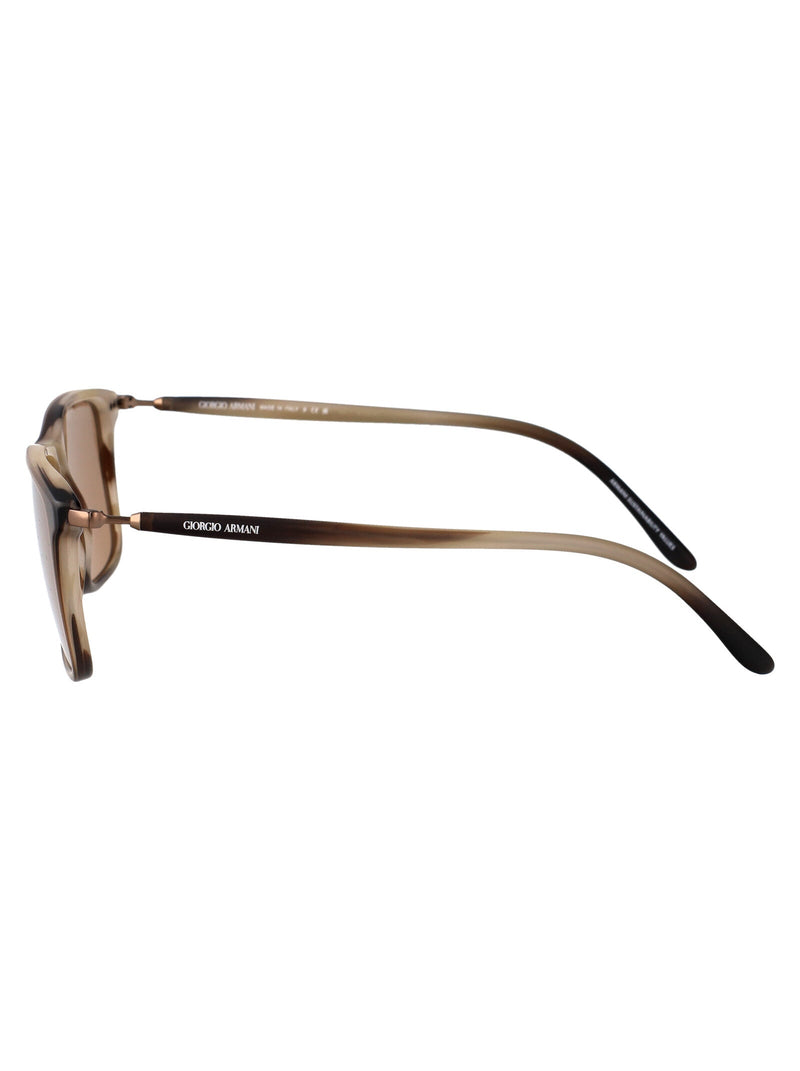 Giorgio Armani 0ar8218 Matte Brown Acetate Sunglasses —