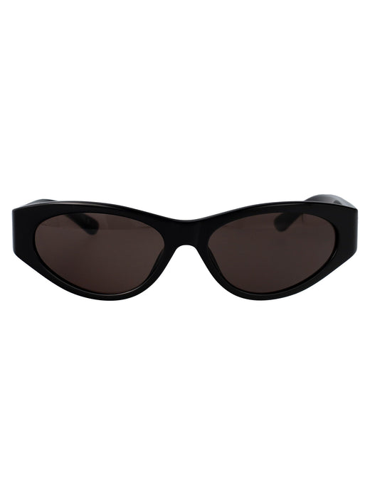 Balenciaga Bb0367s Sculpted Acetate Sunglasses — Black