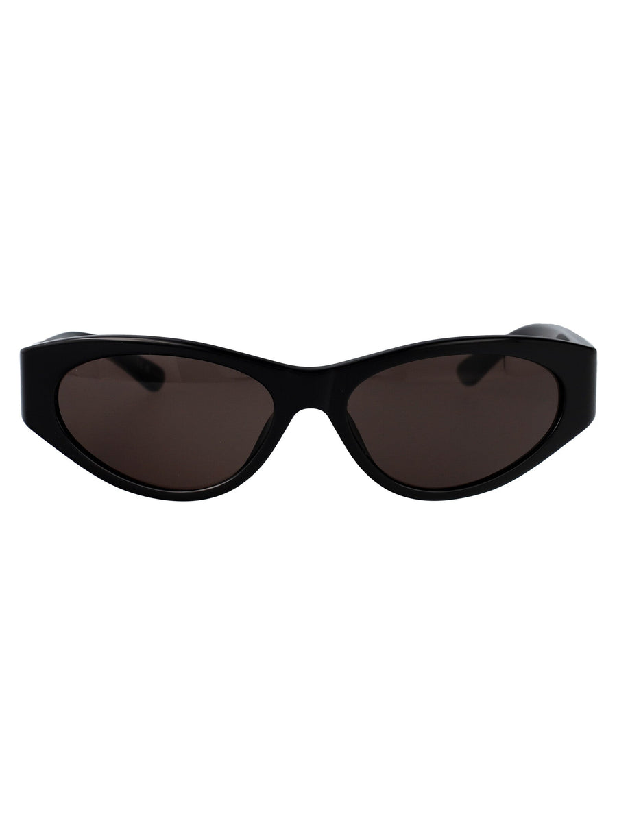 Balenciaga Bb0367s Sculpted Acetate Sunglasses — Black