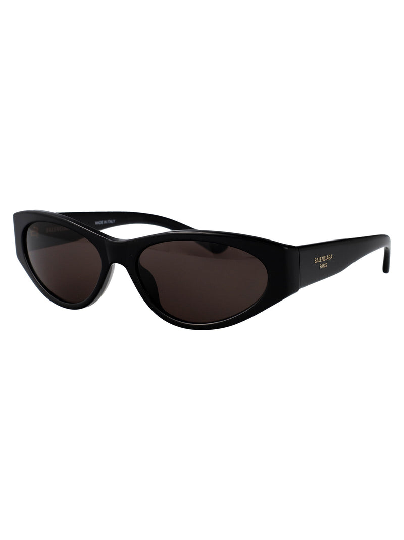 Balenciaga Bb0367s Sculpted Acetate Sunglasses — Black