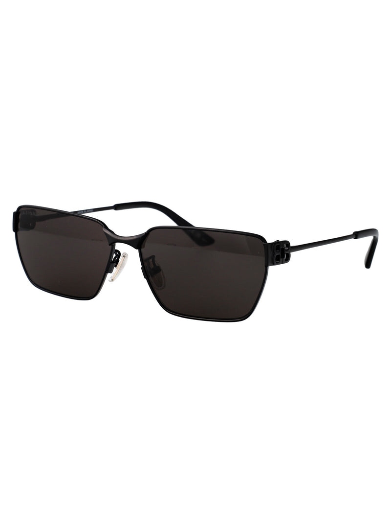 Balenciaga Bb0374sk Sculptural Metal Sunglasses — Black