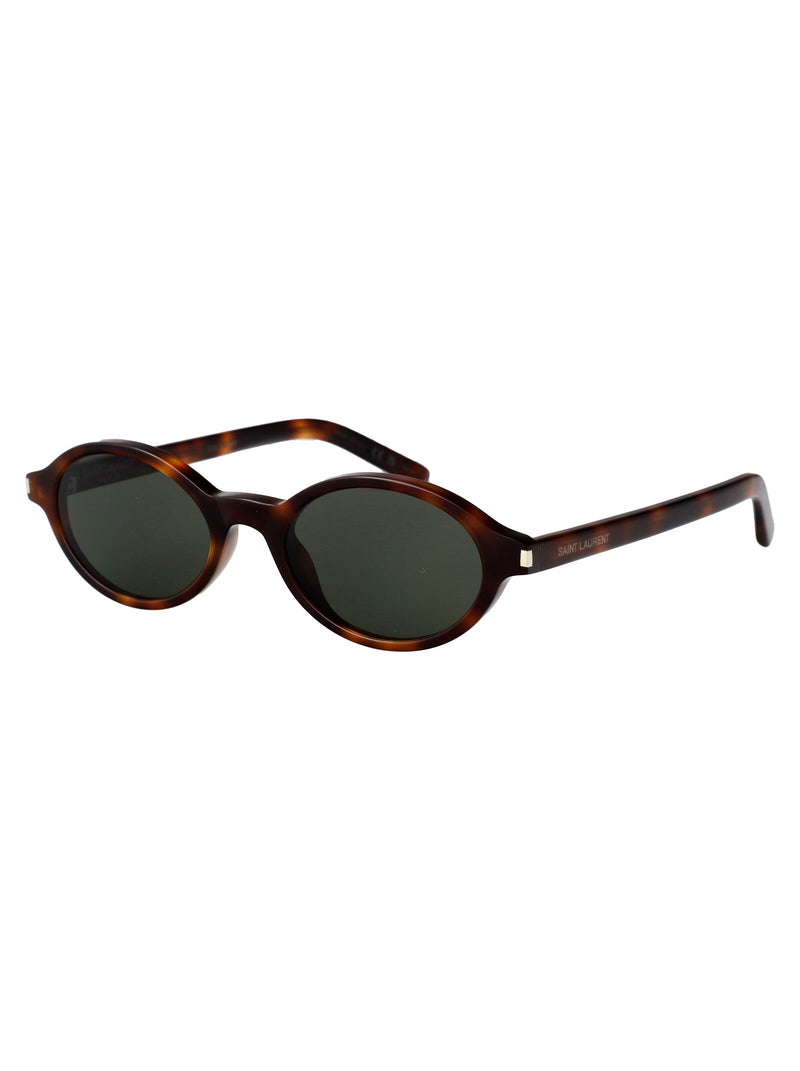 Saint Laurent Sl751 Sunglasses — Brown Acetate