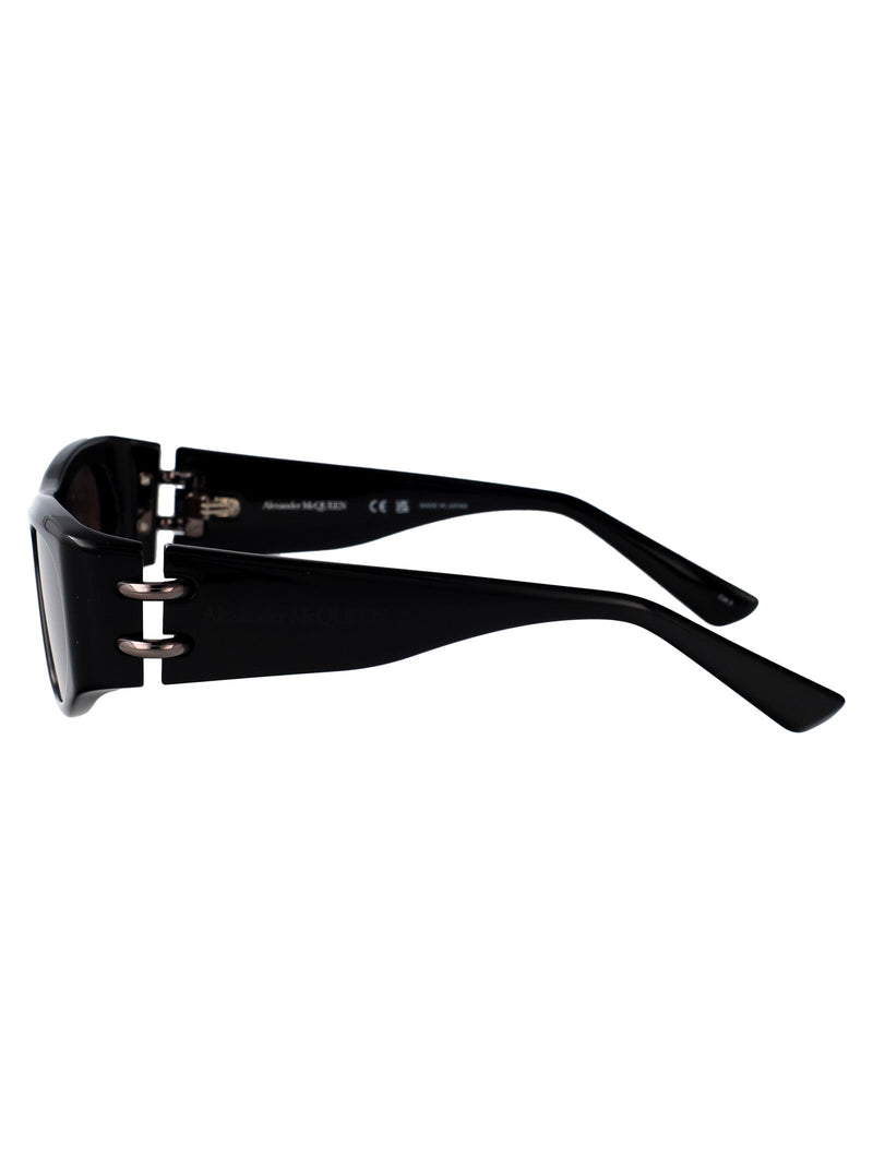 Alexander Mcqueen Am0471s Sunglasses — Black Injected