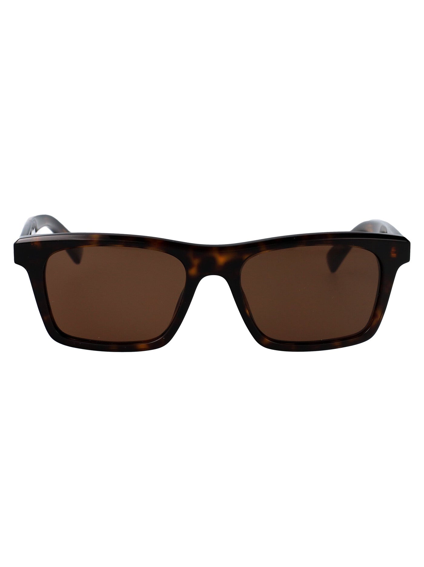 Alexander Mcqueen Am0472s Tortoiseshell Injected Sunglasses — Brown