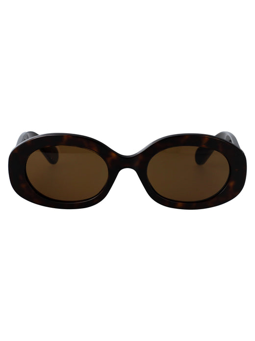 Chloé Ch0258s Oval Tortoiseshell Acetate Sunglasses — Havana Brown
