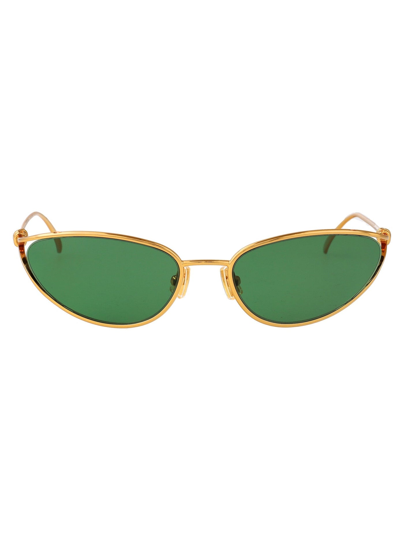 Bottega Veneta Bv1330s Metal Cat-Eye Sunglasses — Gold