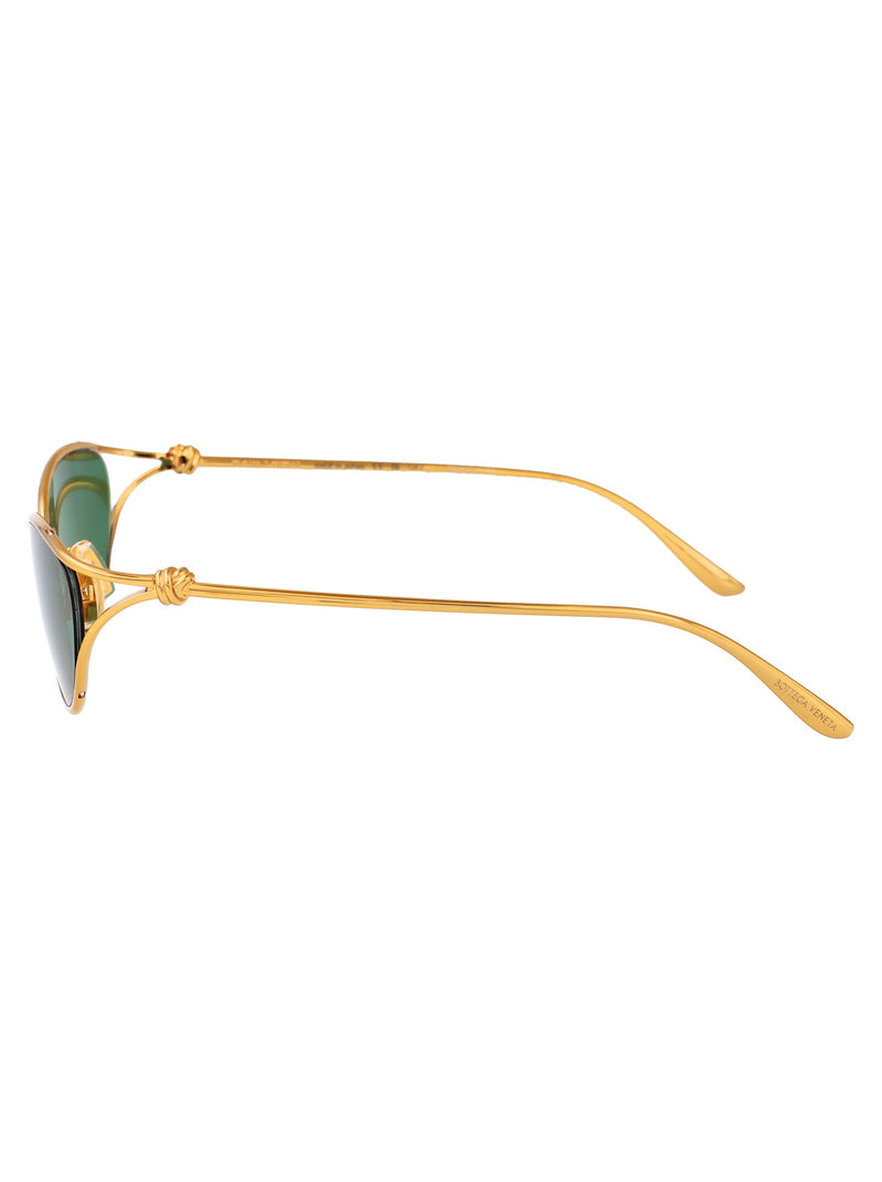 Bottega Veneta Bv1330s Metal Cat-Eye Sunglasses — Gold