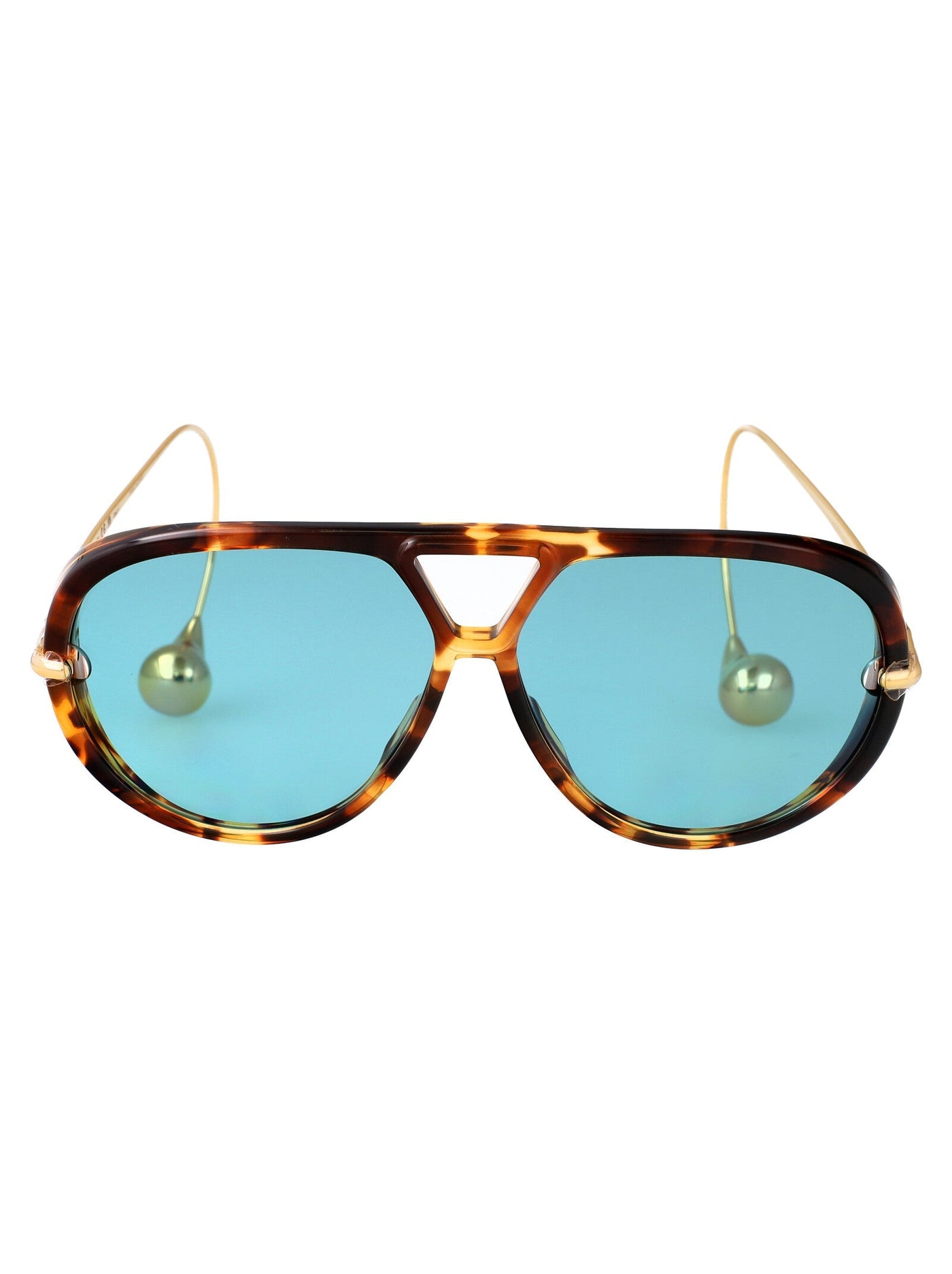 Bottega Veneta Bv1273s Sunglasses — Havana Metal