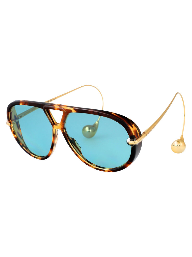 Bottega Veneta Bv1273s Sunglasses — Havana Metal