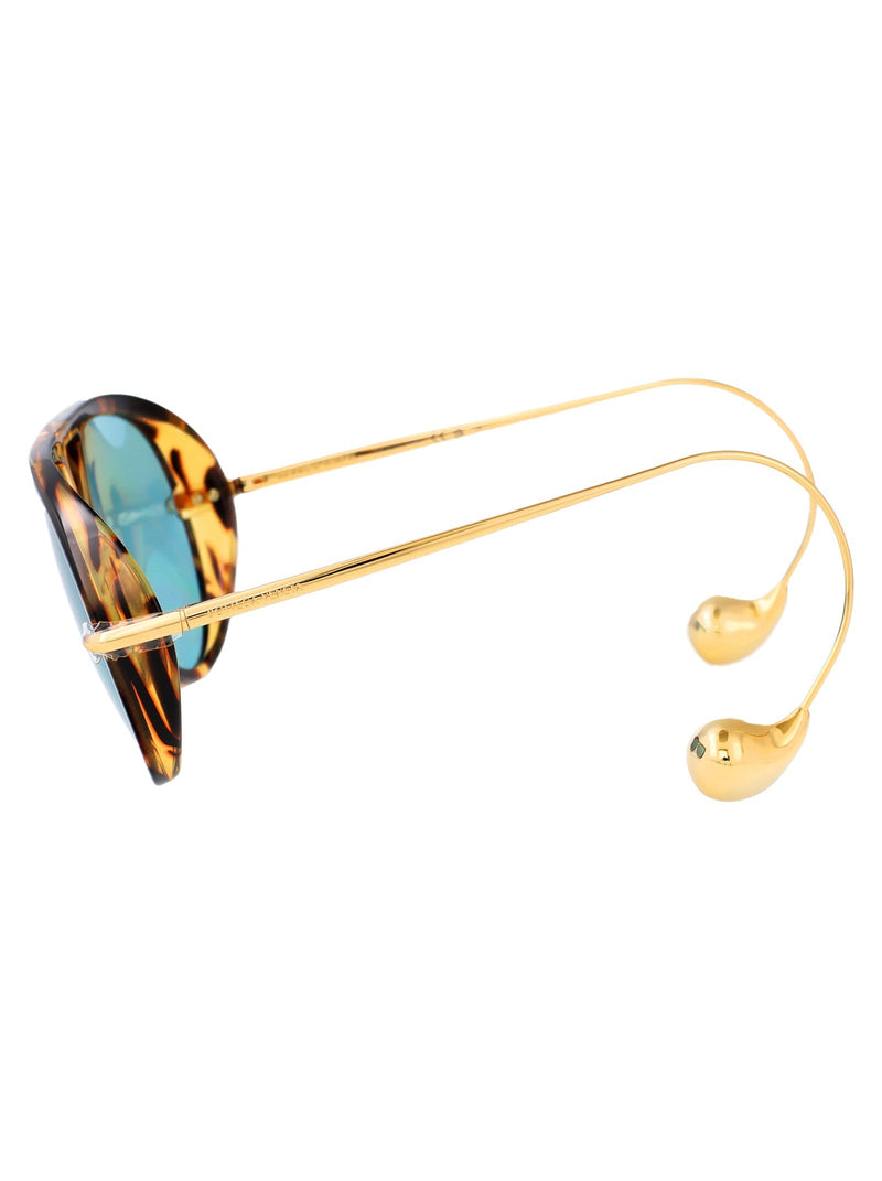 Bottega Veneta Bv1273s Sunglasses — Havana Metal