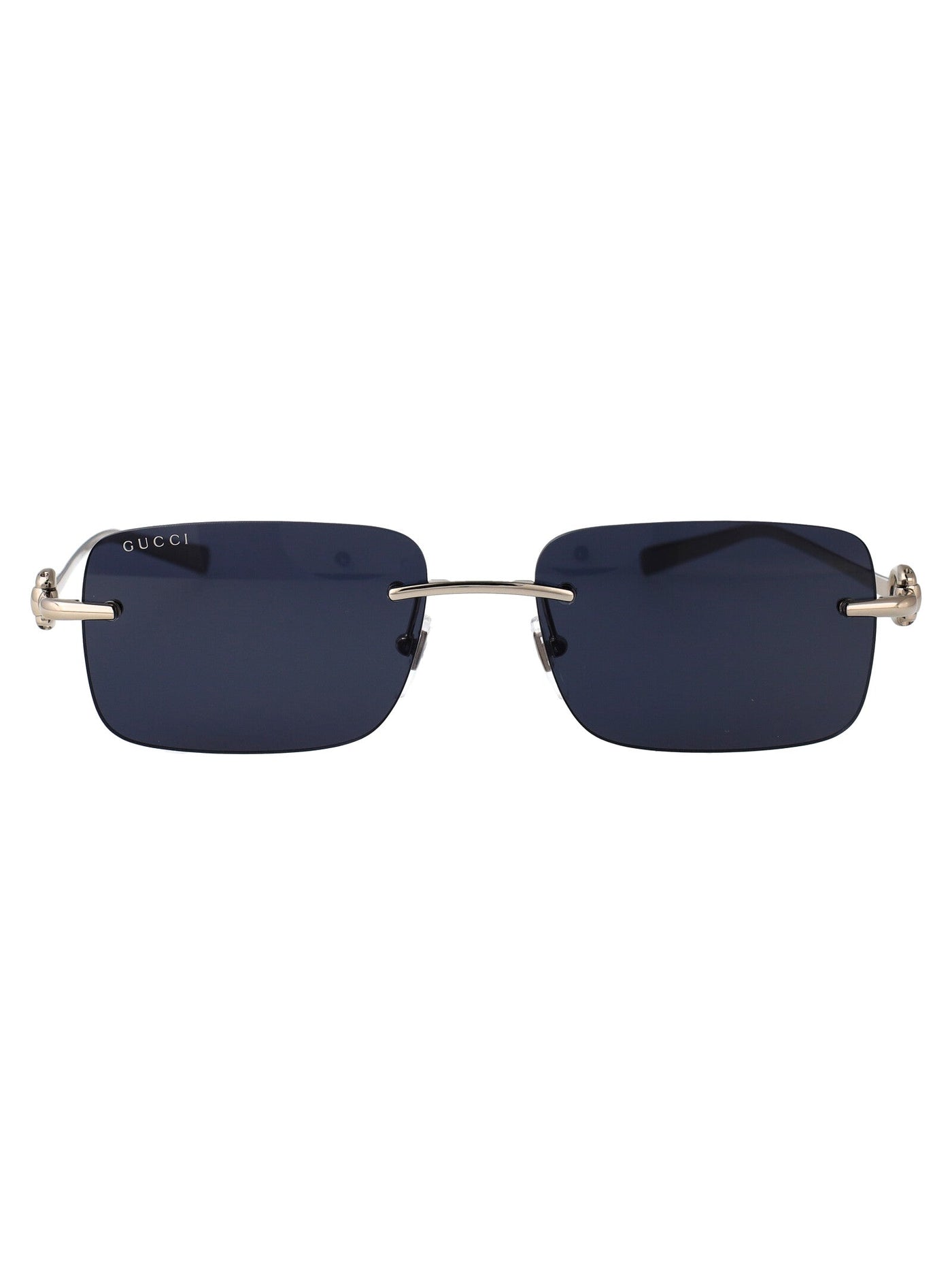 Gucci Gg1703s Rimless Metal Sunglasses — Silver