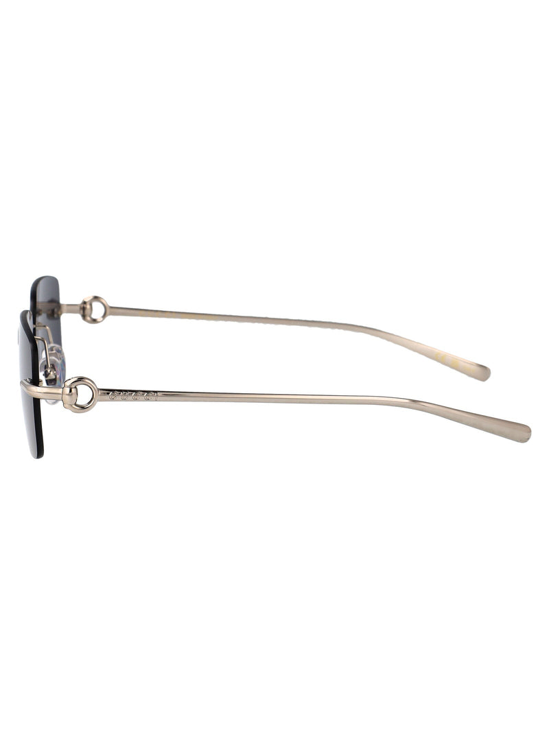 Gucci Gg1703s Rimless Metal Sunglasses — Silver