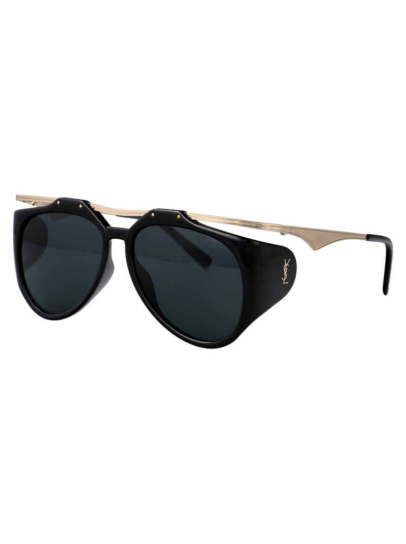 Saint Laurent Slm137 Sunglasses — Black Metal