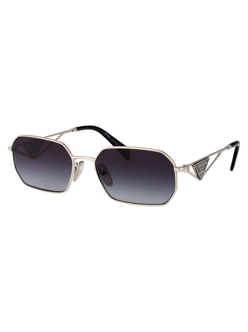 Prada 0pr Steel Frame Sunglasses — Silver