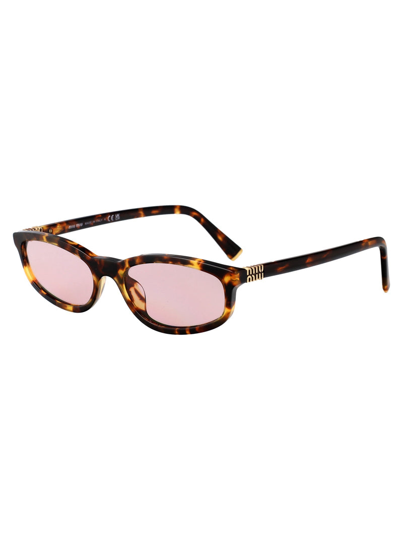 Miu Miu 0mu Havana Honey Acetate Sunglasses — Brown