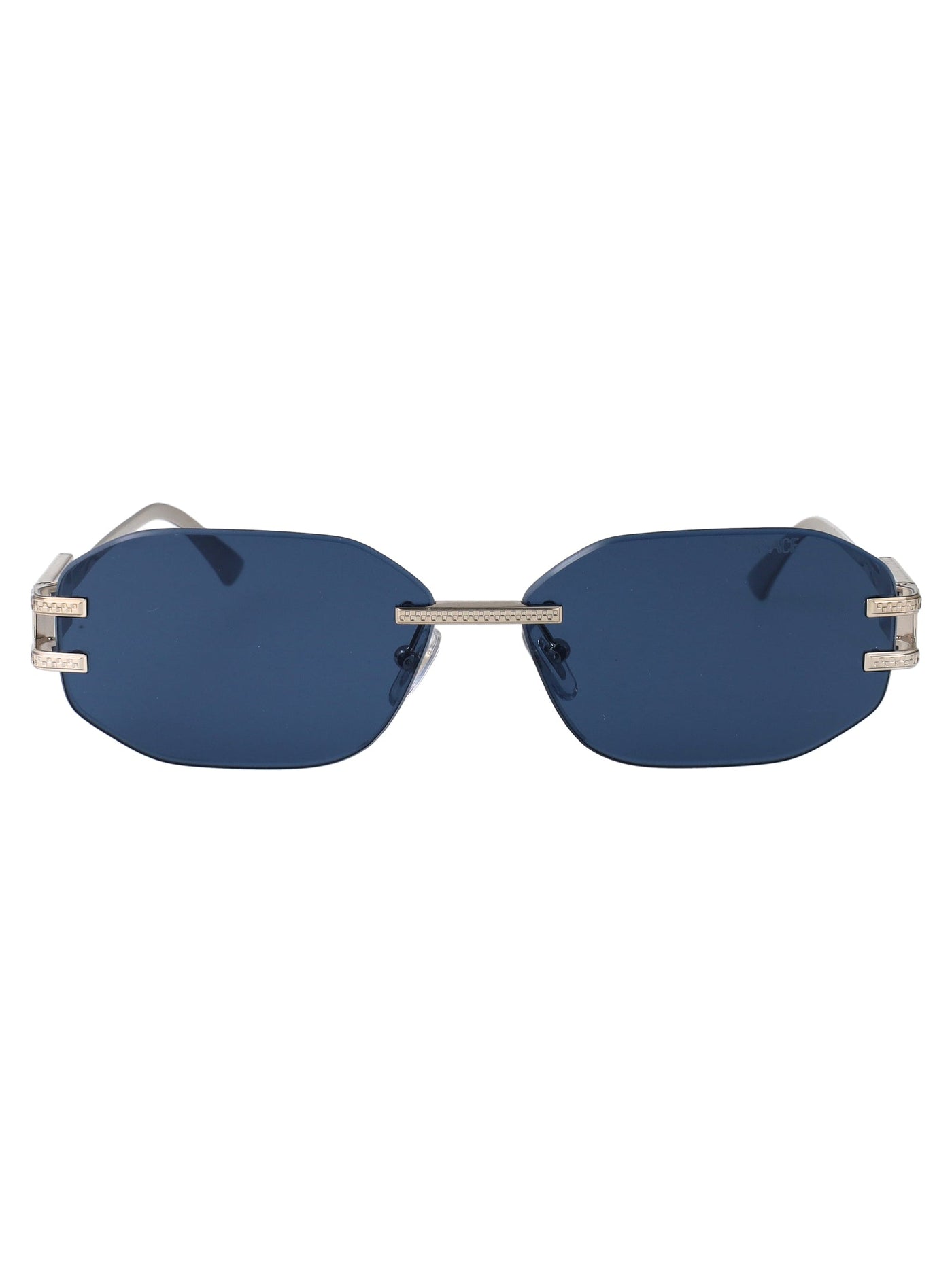 Versace 0ve2274 Silver Metal Oval Sunglasses —