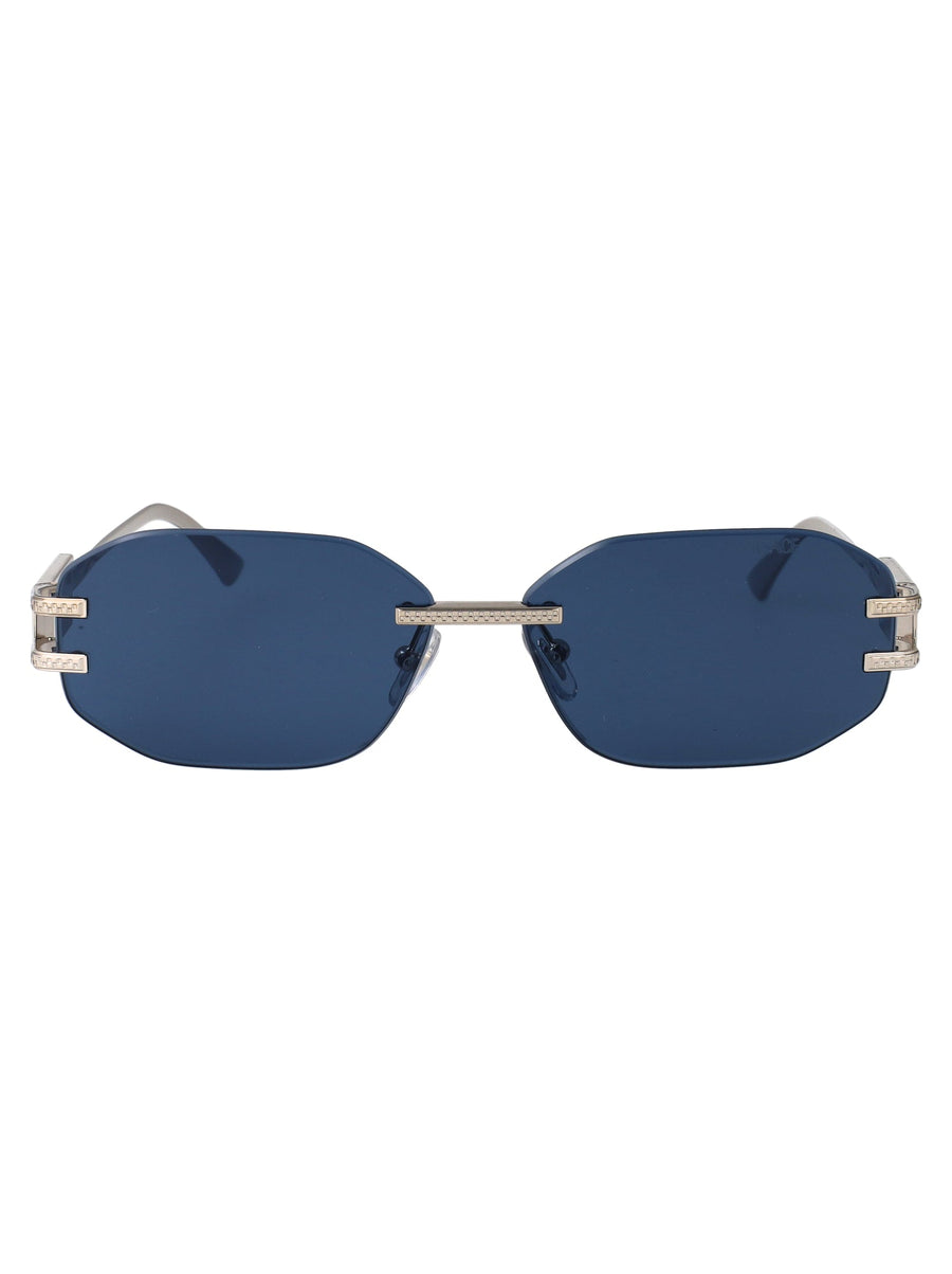 Versace 0ve2274 Silver Metal Oval Sunglasses —