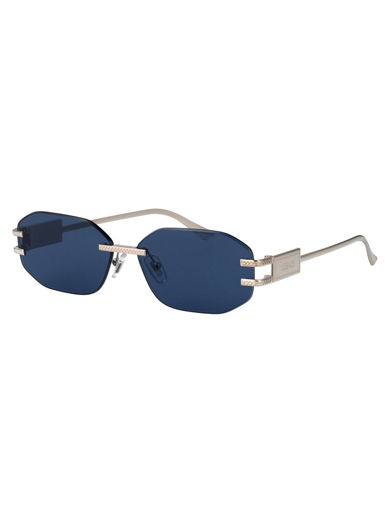 Versace 0ve2274 Silver Metal Oval Sunglasses —