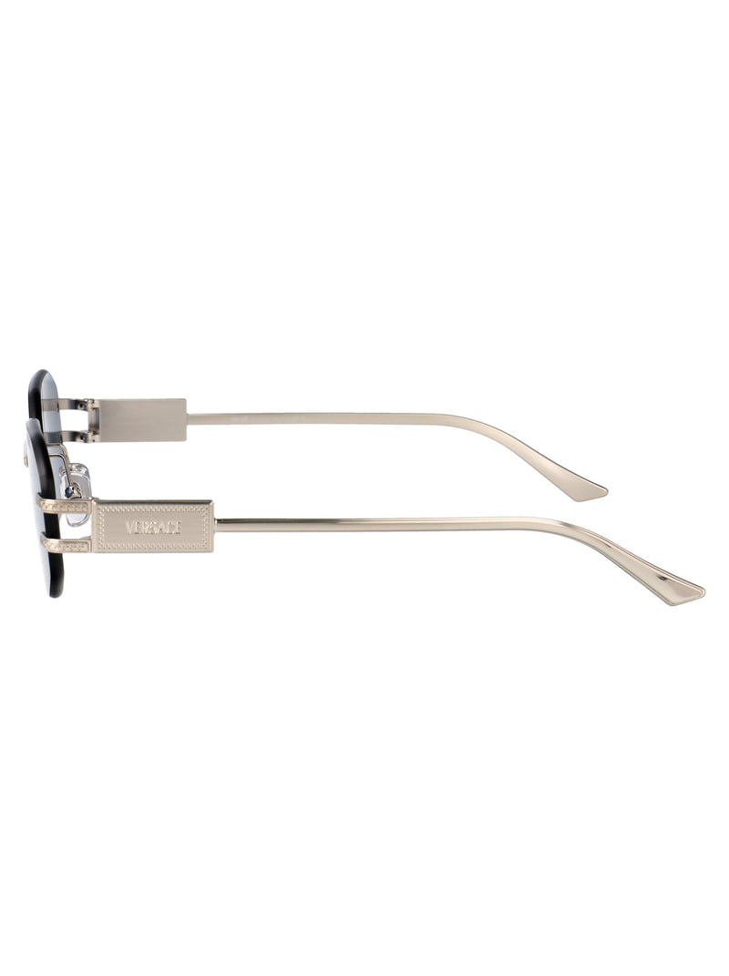 Versace 0ve2274 Silver Metal Oval Sunglasses —