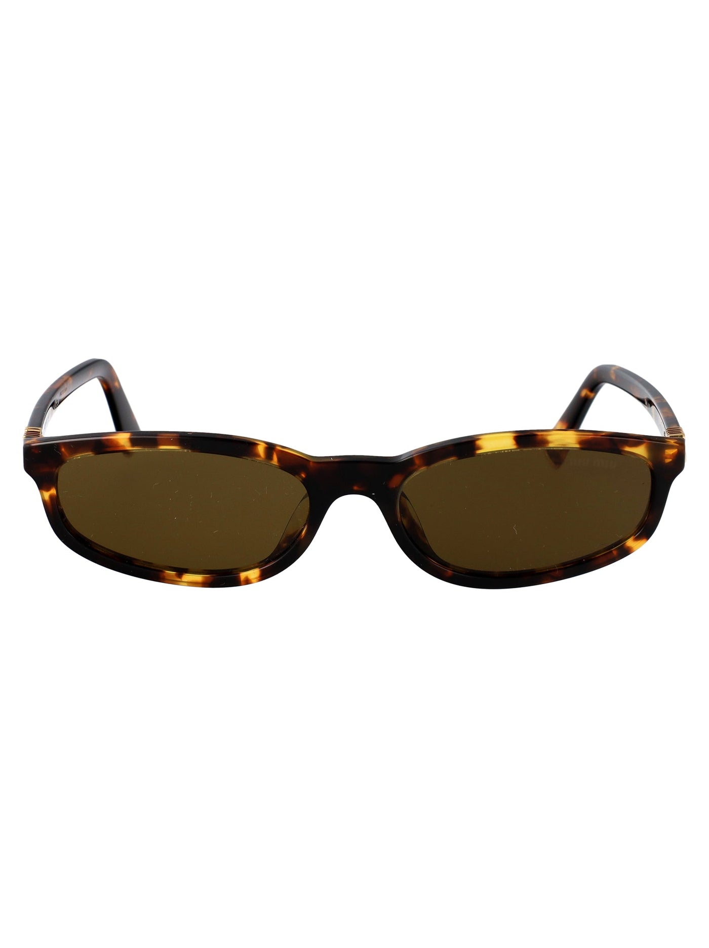 Miu Miu 0mu Sunglasses — Brown Acetate
