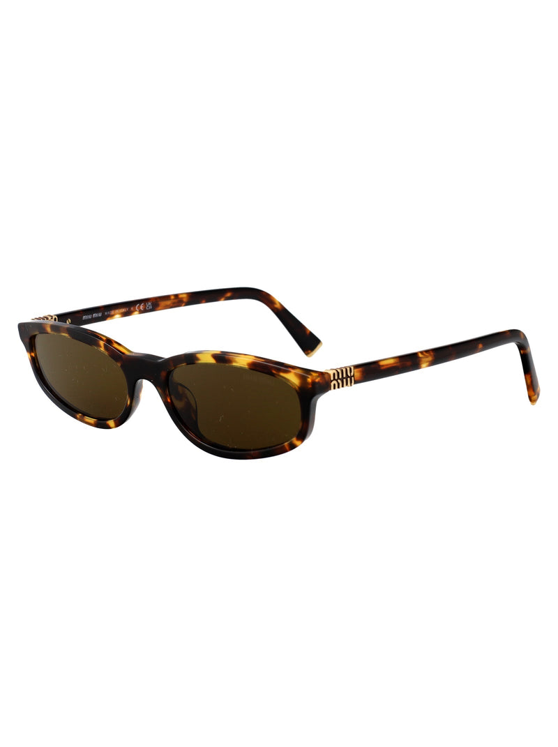 Miu Miu 0mu Sunglasses — Brown Acetate