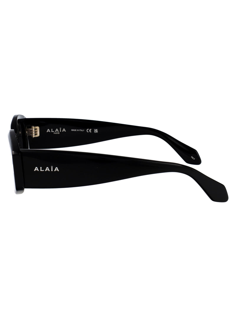 Alaïa Aa0079s Sculptural Acetate Sunglasses — Black