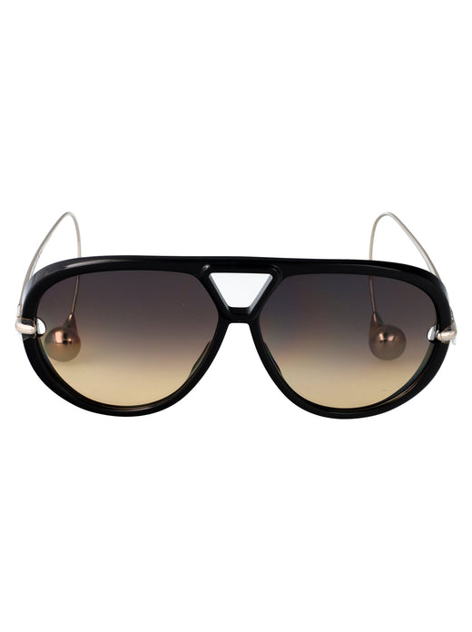 Bottega Veneta Bv1273s Sunglasses — Black Metal