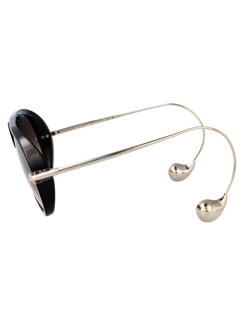 Bottega Veneta Bv1273s Sunglasses — Black Metal
