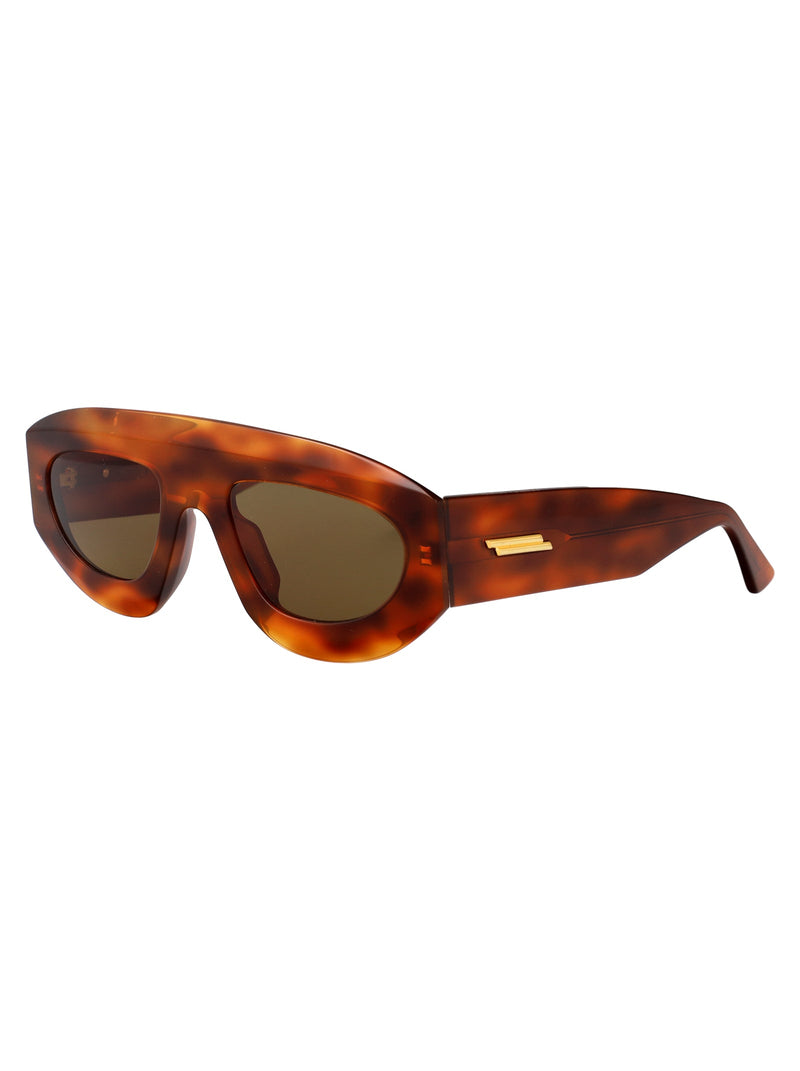 Bottega Veneta Bv1358s Havana Brown Acetate Sunglasses —