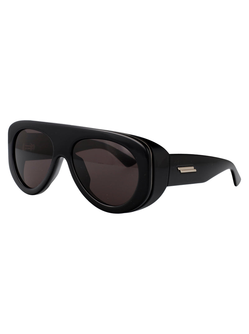 Bottega Veneta Bv1362s Injected Acetate Sunglasses — Black