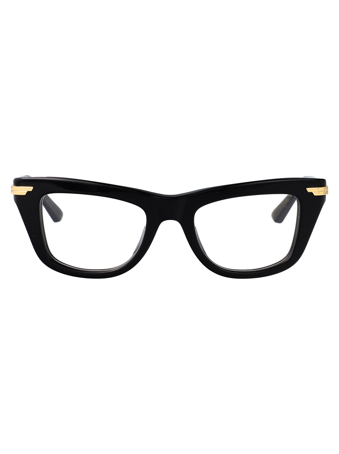 Bottega Veneta Bv1370o Metal Cat-Eye Sunglasses — Black