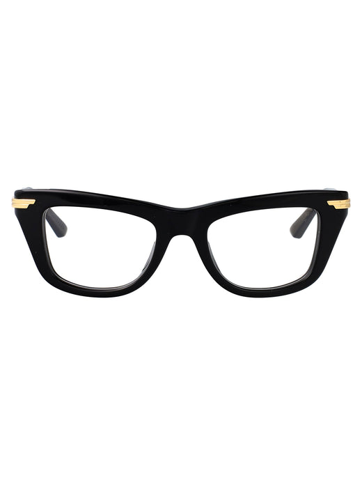 Bottega Veneta Bv1370o Metal Cat-Eye Sunglasses — Black