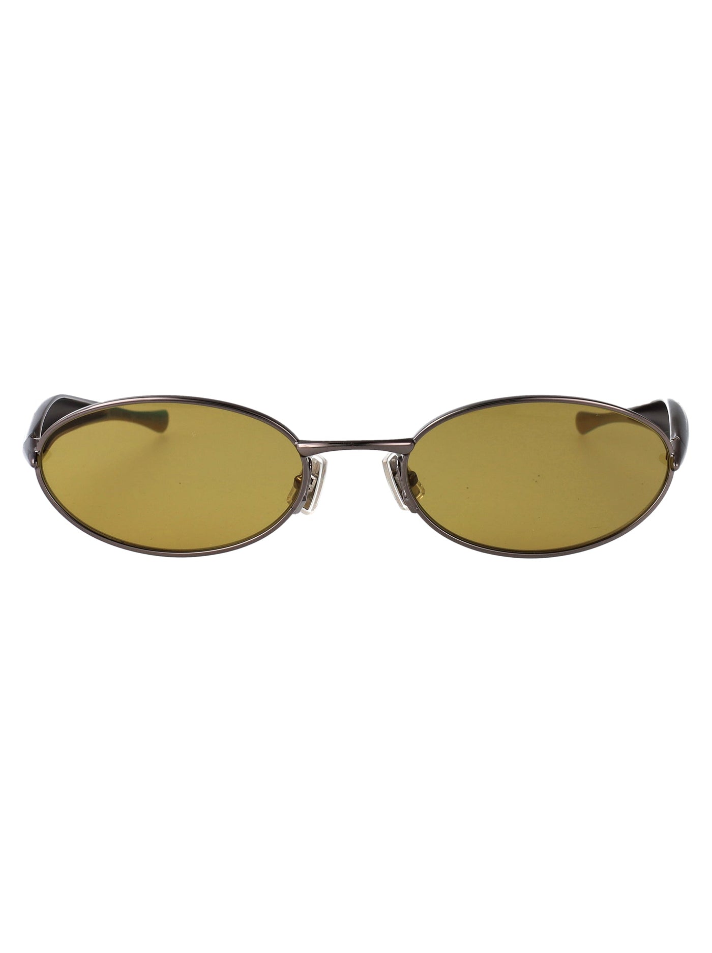 Bottega Veneta Bv1386s Ruthenium Metal Sunglasses — Yellow