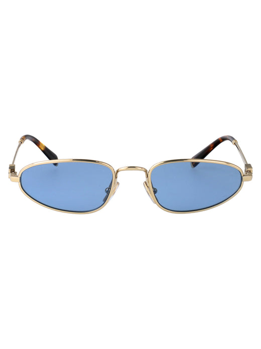 Miu Miu 0mu Metal Frame Sunglasses — Gold
