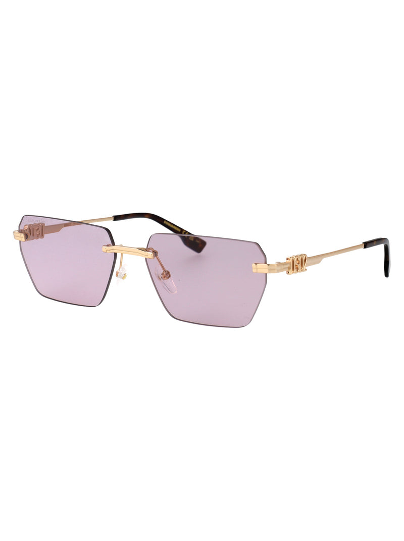 Dsquared2 Gold Metal Sunglasses —