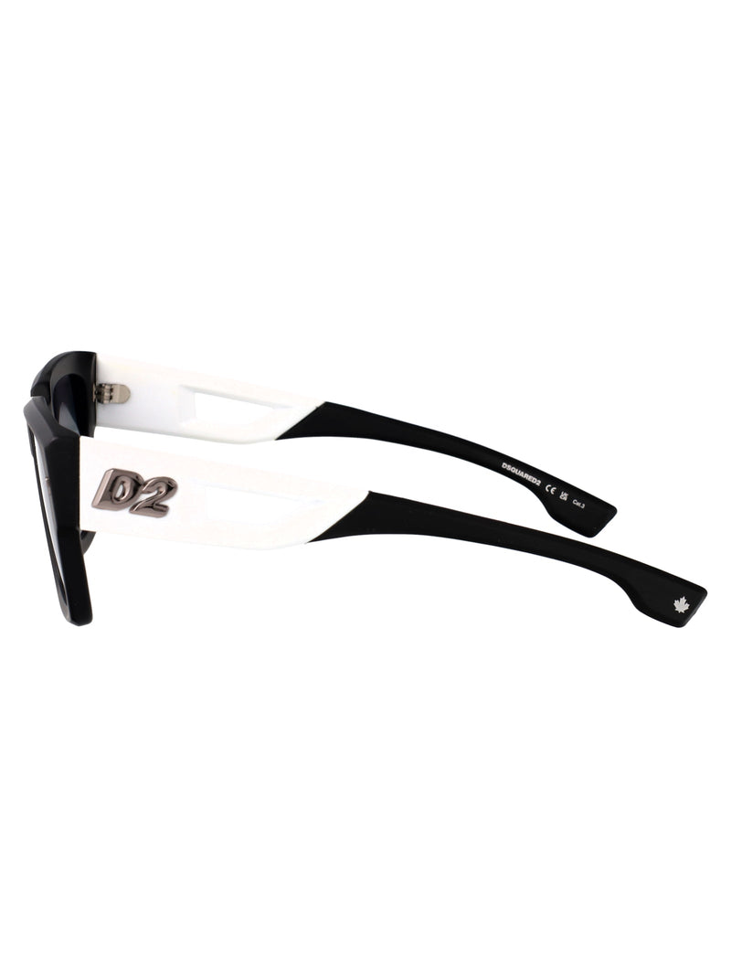 Dsquared2 Matte Black Acetate Sunglasses —