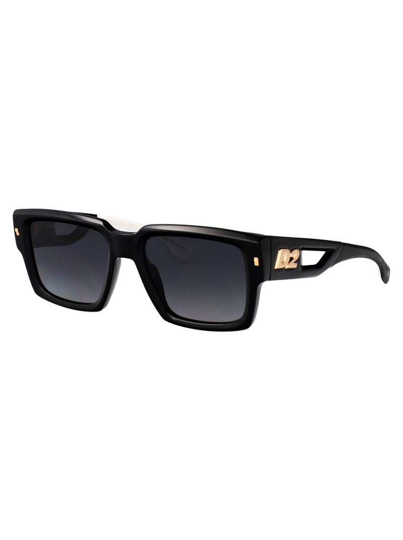 Dsquared2 Square Acetate Sunglasses — Black