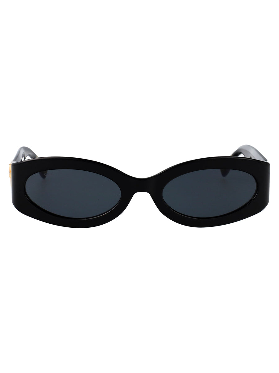 Dsquared2 Oval Acetate Sunglasses — Black