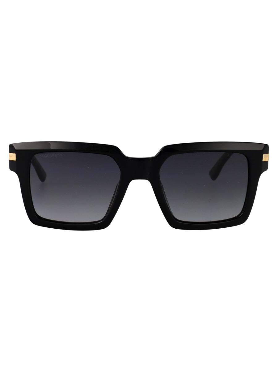 Dsquared2 Gradient-Tinted Acetate Sunglasses — Black