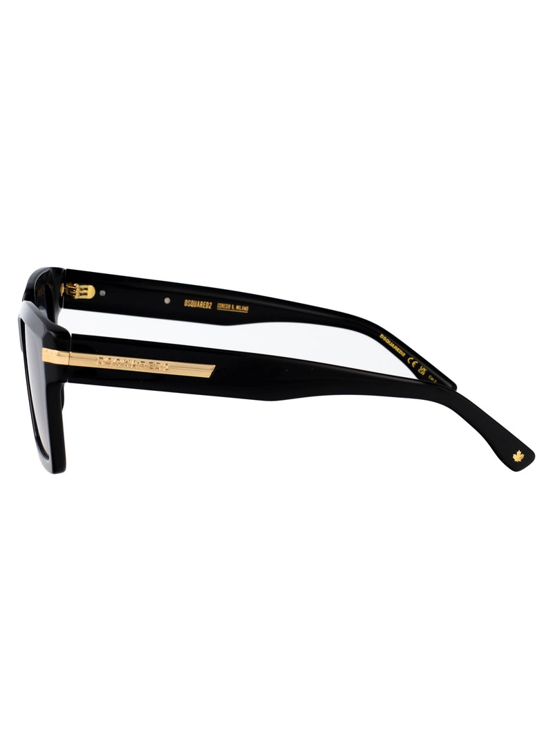 Dsquared2 Gradient-Tinted Acetate Sunglasses — Black